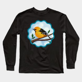 Altamira Oriole with Border Long Sleeve T-Shirt